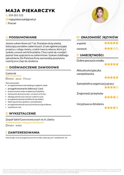 Puste CV do wypełnienia PDF Ciekawe CV