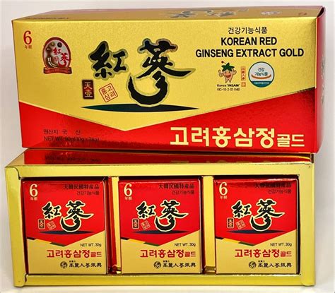 6years Korean Red Ginseng Extract Gold Ginseng Saponin Ginsenoside Natural Super Food Pure