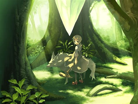 Anime Animals Forest Wallpapers Wallpaper Cave