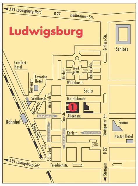 Karte Von Ludwigsburg Stadtplan Ludwigsburg