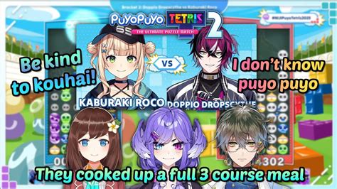 Doppio VS Roco Chaotic Funny Moments PuyoPuyoTetris 2 Tourney