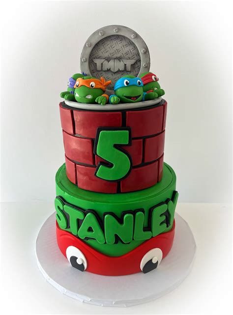 Teenage Mutant Ninja Turtles Tiered Cake
