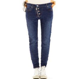 BE STYLED Slim Fit Jeans Hose im ausgefallenen Style mit schräger