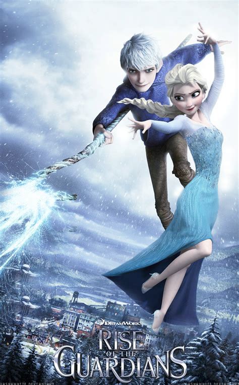 Jelsa Rise Of The Guardians Frozen By Dashawhite On Deviantart Legend Of The Guardians Rise