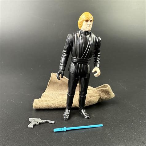 1983 Kenner Star Wars ROTJ Luke Skywalker Jedi Knight Blue Lightsaber ...