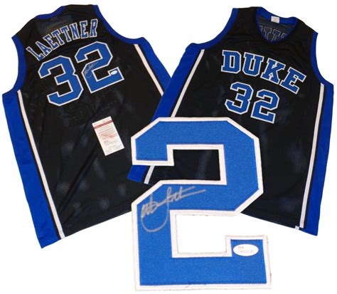 Ncaa Duke Blue Devils Christian Laettner Signed Custom Jersey Jsa