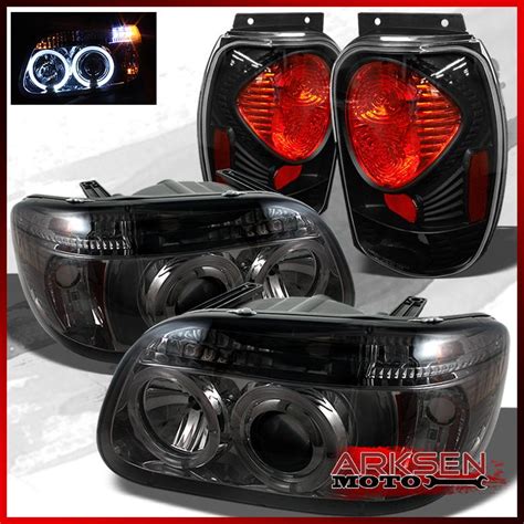 Buy Explorer Smoked X Halo Led Projector Headlights Black