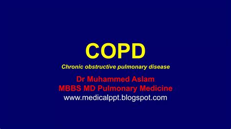 Copd Chronic Obstructive Pulmonary Disease Powerpoint Presentation