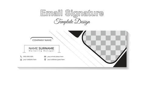 corporate business email signature template 13703896 Vector Art at Vecteezy