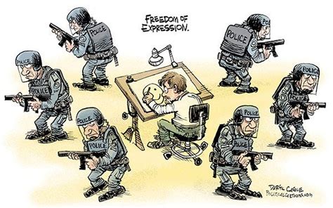 Editorial Cartoon Freedom Of Expression Austin Daily Herald Austin