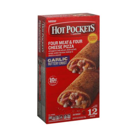 Hot Pockets Four Meat Four Cheese Pizza Pk Super Foods