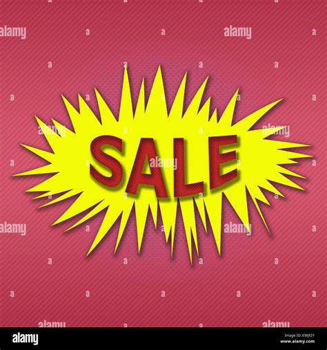 Cartoon style sale illustration Stock Photo - Alamy