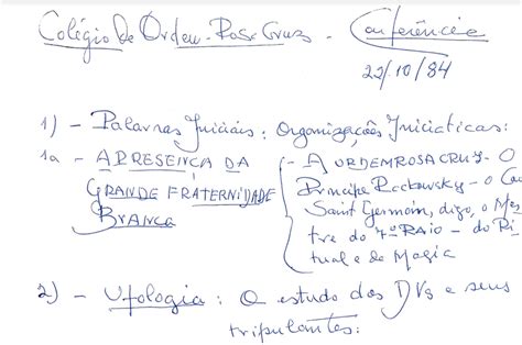 O General Uchôa e a Ordem Rosa Cruz Círculo Escola Filosófica