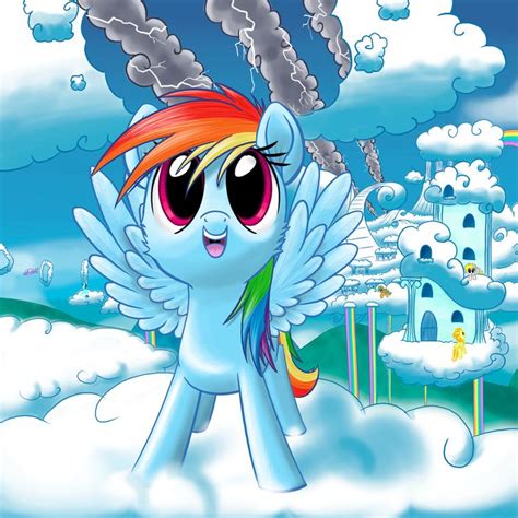 Safe Artist Stellardust Derpy Hooves Rainbow Dash