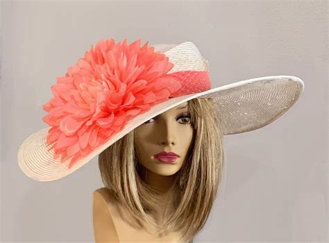 Kentucky Derby Hat Heather Beautiful Straw Hat With Dip On Etsy In