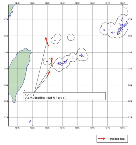 共軍測量艦現蹤台灣東部外海 穿越日本離島北上 國際 中央社 Cna