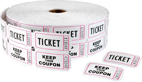 Amazon Raffle Tickets Double Roll Ticket Count Per Roll