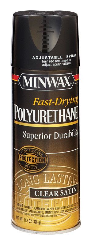 Minwax Satin Clear Fast Drying Polyurethane Spray 11 5 Oz VSHE751081