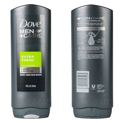 Dove Men Care Extra Fresh Micro Moisture Body And Face Wash 532mL