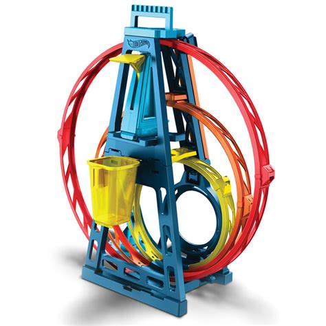 Hot Wheels Track Builder Playset Pista Triple Loop Con Veicolo Incluso Toys Center