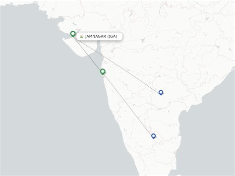 Direct (non-stop) flights from Jamnagar (JGA) - FlightsFrom.com