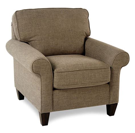 Flexsteel Tanzy Casual Style Rolled Arm Chair Rotmans Upholstered