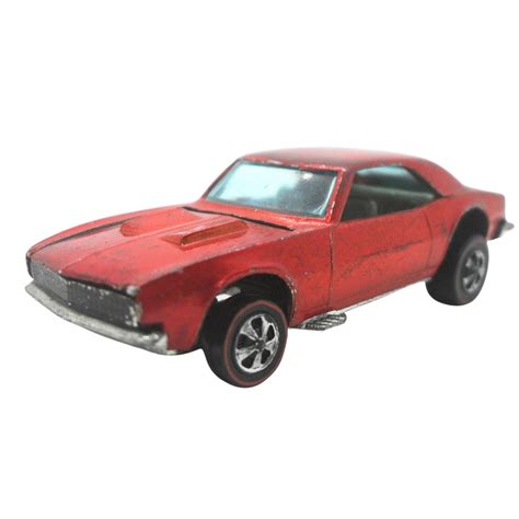 S Vintage Hot Wheels Redline Custom Camaro Orange Toy Collectible Made In