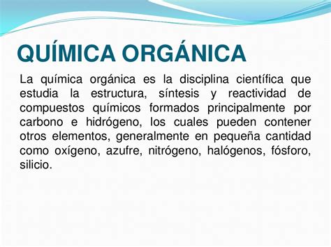 Diferencias Y Semejanzas De La Quimica Organica E Inorganica Esta Images