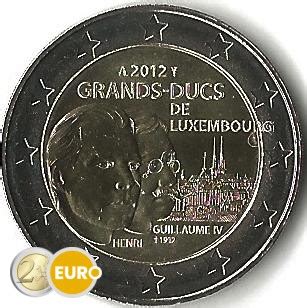 Luxemburg 2012 2 Euro Henri En Willem UNC Euronotes Be