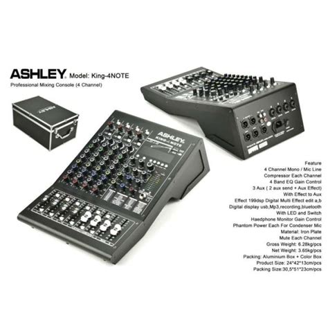 Promo Promo Mixer Ashley King 4 Note Original Product 4 Channel