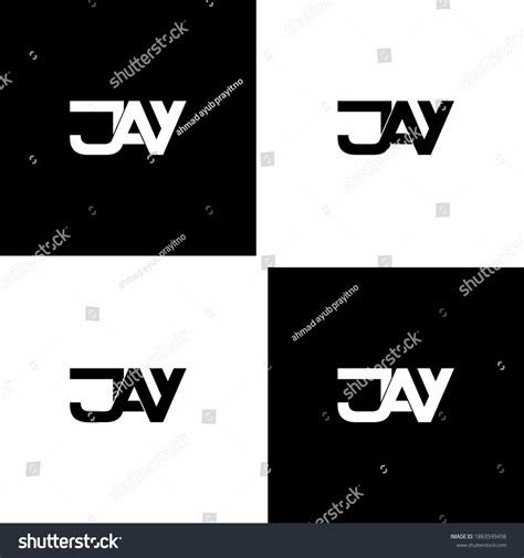 Jay Letter Original Monogram Logo Design เวกเตอร์สต็อก ปลอดค่า