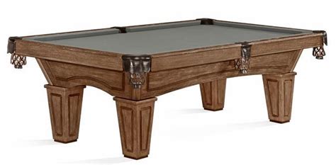 Table De Billard Brunswick Fini Brun Fonc Et Pattes Rustique Ben