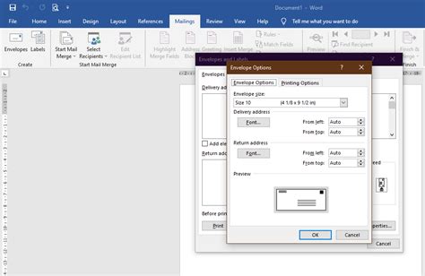 Cara Membuat Dan Mencetak Amplop Pakai Microsoft Word Mudah