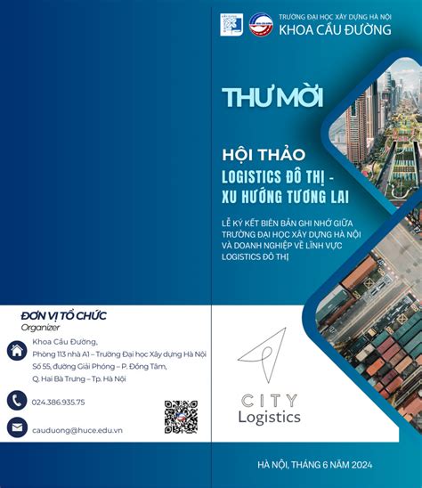 Thông báo Hội thảo Logistic Đô thị Xu hướng tương lai Khoa Cầu