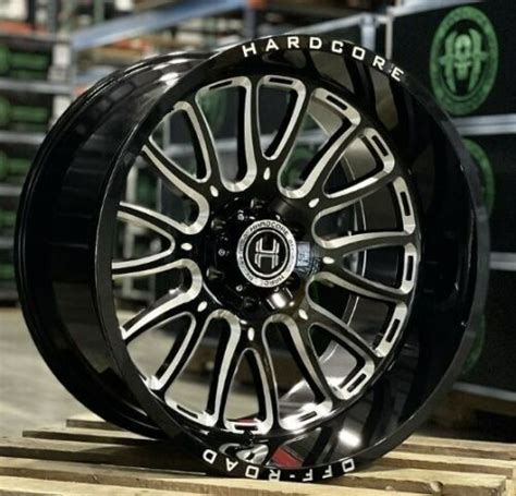 New X Hardcore Hc Wheels Black Milled X X Chevy