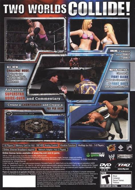 Wwe Smackdown Vs Raw Sony Playstation Game