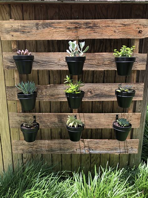 Beautiful Work Wooden Pallet Wall Planter Lowes Vertical