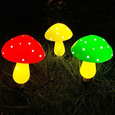 Lampe Solaire Champignon Led Imperm Able L Eau Jardin Ext Rieur