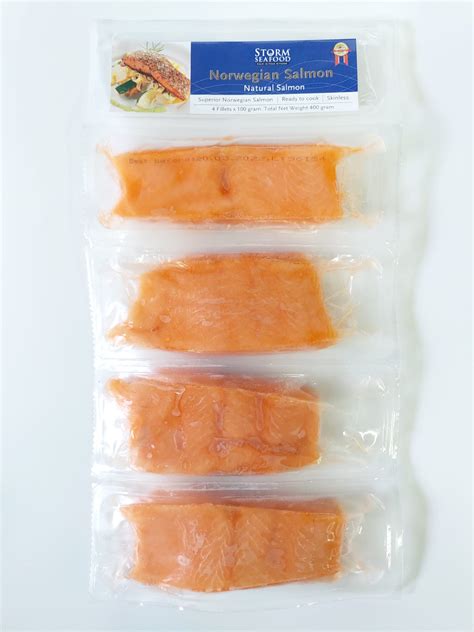 Frozen Norwegian Salmon Portion 400g Pacific Rich Resources