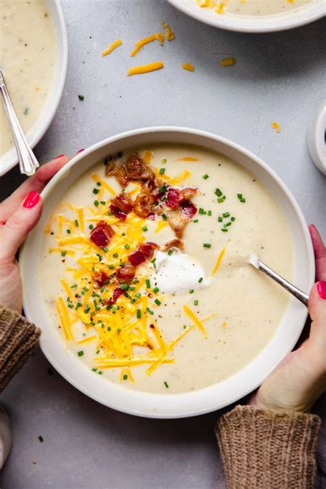 Slow Cooker Cauliflower Soup Cheesy Creamy Platings Pairings