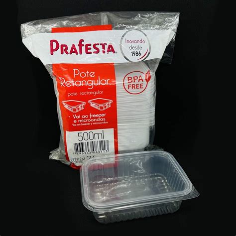 Pote Retangular 500ml Prafesta 8311 Norton Distribuidora Papelaria