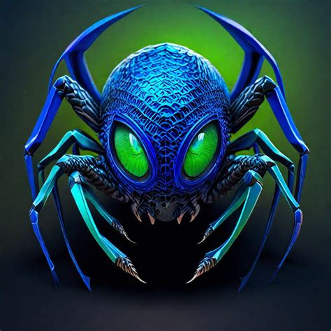 blue spider clipart dpi high resolution png graphics instant