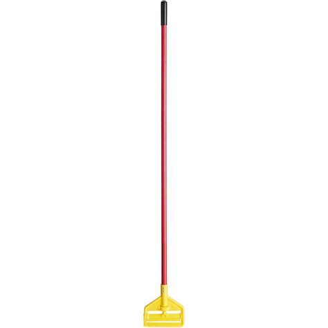 Rubbermaid Fgh Rd Invader Red Fiberglass Wet Mop Handle Side