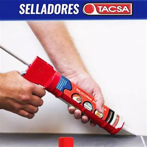 Silicona Sellador Tacsa Acetica Negra 280ml Multiusos LED Morón