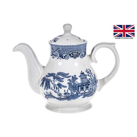 Queens By Churchill Blue Willow Sandringham Teacoffee Pot 420ml 2