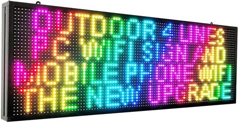 Programmable Led Signs Full Color Scrolling Moving Led Display High