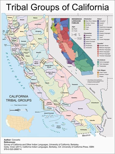 Map Of California Native American Tribes | secretmuseum