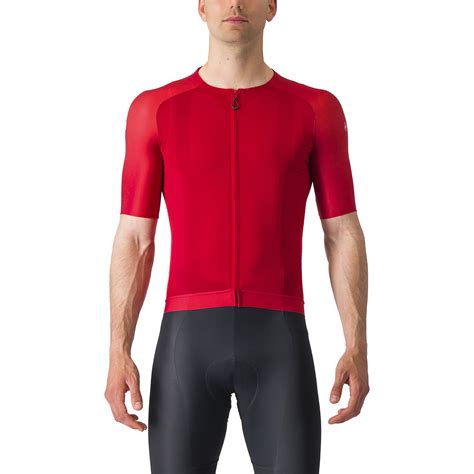 Castelli Aero Race 7 0 Fietsshirt Met Korte Mouwen Heren Rich Red 645