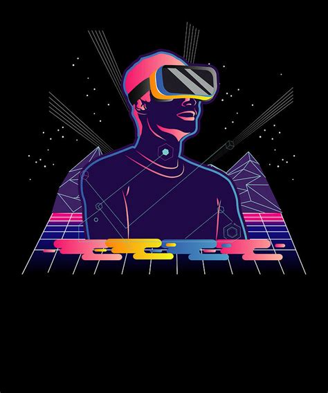 Vaporwave aesthetic Shirt 80s retro style vr gift Digital Art by Bi Nutz - Fine Art America