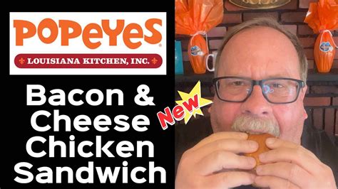 Popeyes® Classic Bacon And Cheese Chicken Sandwich Taste Test And Review Jkmcravetv Youtube